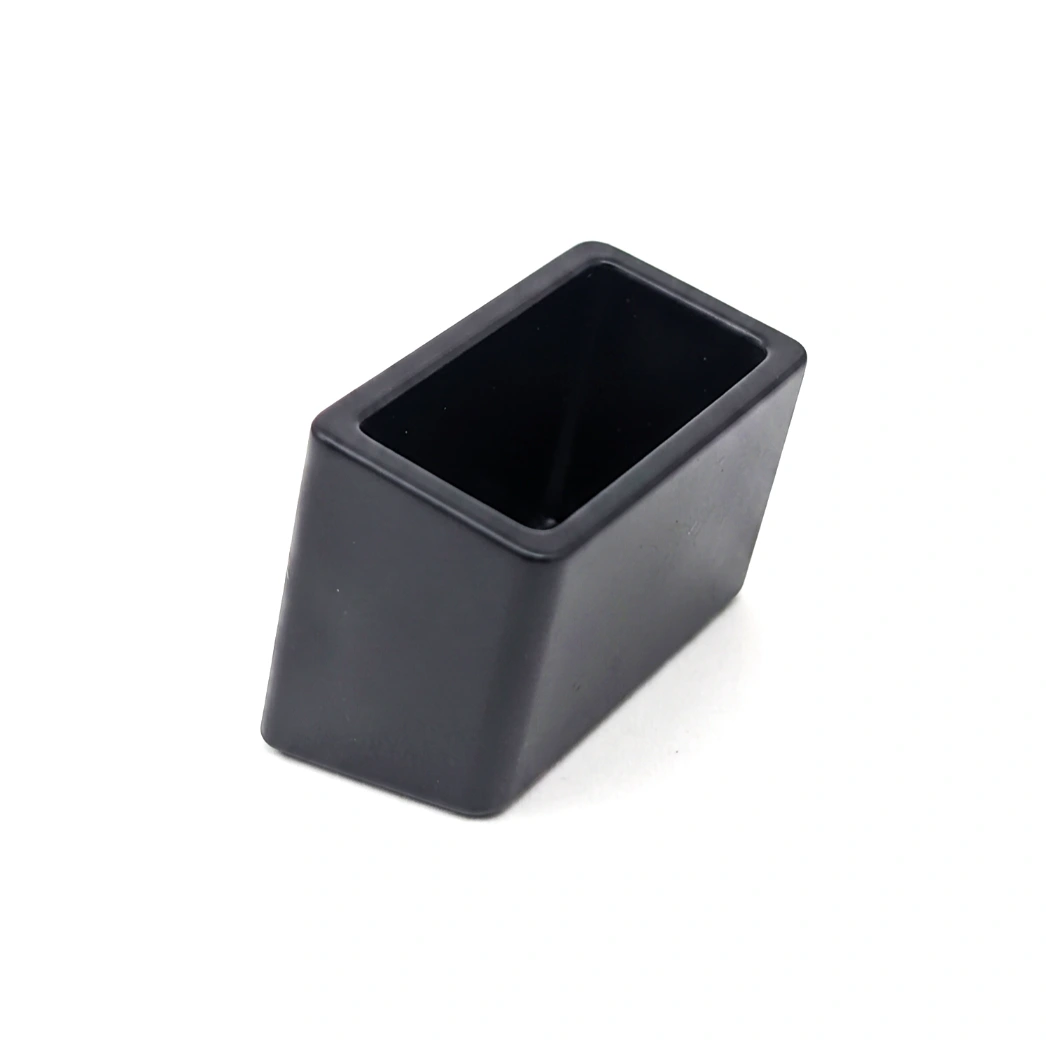 Embout-Rectangulaire-Incline-Enveloppant Embout Rectangulaire Incliné Enveloppant Noir Pour Pied De Chaise